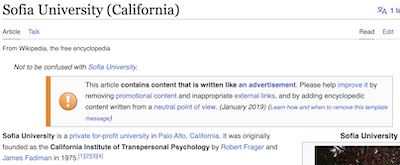 Wikipedia: Sofia University (California)