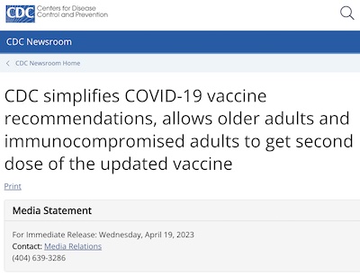 CDC Official Annoucement
