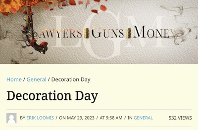 Loomis @ LGM: On the origins of 'Decoration Day'