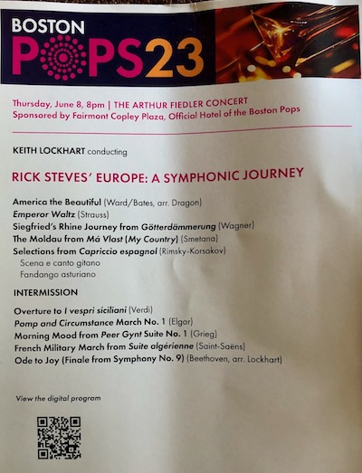 Boston Pops 2023-Jun-08: Program