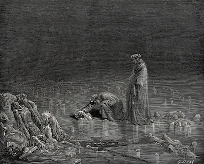 Gustav Doré illustration of Dante's Inferno, Canto 32