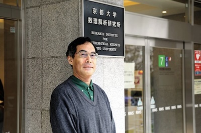 Shinichi Mochizuki, in front of the Research Institute for Mathematical Sciences @ Kyoto University