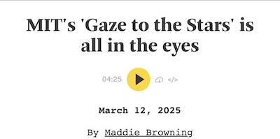 M Browning @ WBUR: Giant eyes on the MIT Great Dome