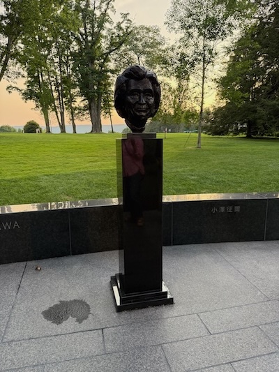 Tanglewood bust of Seiji Ozawa