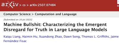 Liang, et al. @ arχiv: Machine bullshit