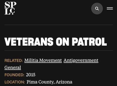 Southern Poverty Law Center: Veterans on Patrol