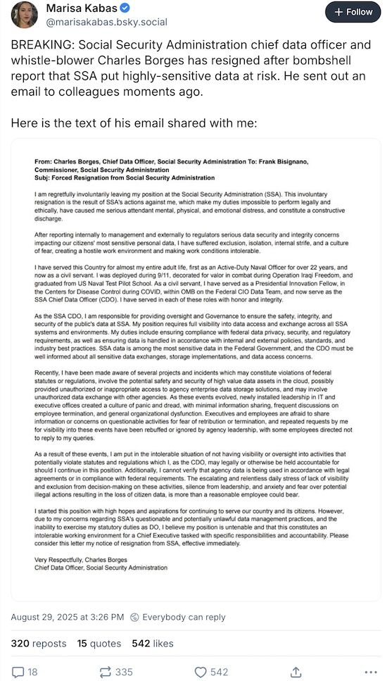 Kabas @ BlueSky: Borges submits forced resignation; email later disappears from inboxes