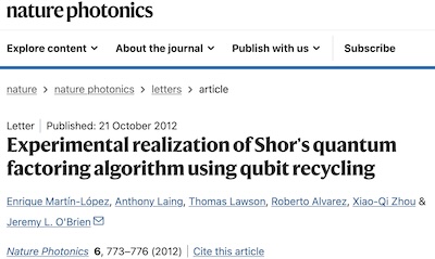 Martín-López, et al. @ Nature Photonics: 21 = 3 x 7 Martín-López, et al. @ Nature Photonics: 21 = 3 x 7