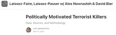 Nowrasteh @ Cato: Politically Motivated Terrorist Killers