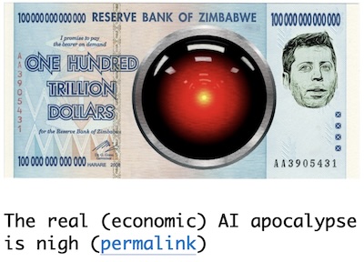 C Doctorow @ Pluralistic: The AI bubble collapse is near