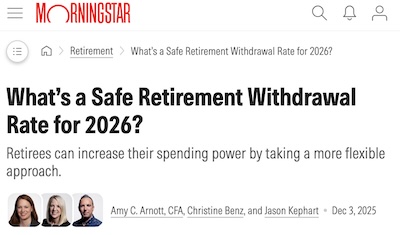 Arnott, Benz, and Kephart: Morningstar projections