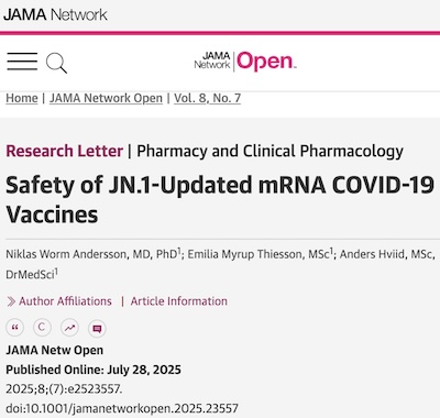 Andersson, et al. @ JAMA: Safety of JN.1-updated COVID-19 vaccines