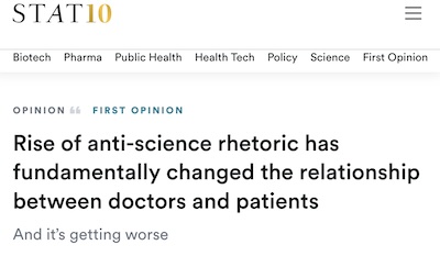 Kuppalli @ STAT: Anti-science disinformation interfering with doctor-patient relationship
