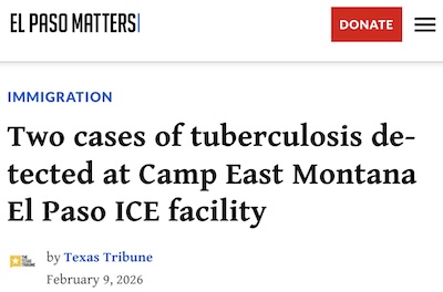 DeGuzman & Kriel @ El Paso Matters: Now it's tuberculosis, too.