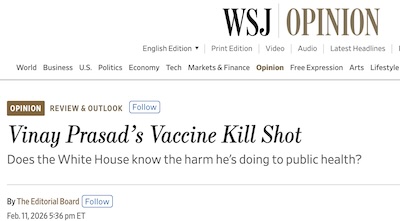 WSJ Editorial Board: Prasad damages medical innovation