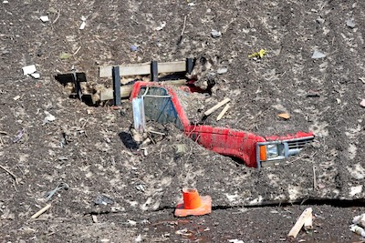 A pick up truck is found under the snow.David L. Ryan/Globe Staff