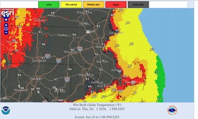 Chiu & Gloniger @ Globe: Massachusetts forecast wet bulb temperatures for 2026-Jul-02