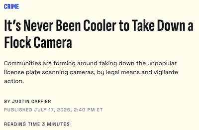 Caffier @ Gizmodo: public rage against surveillance cameras