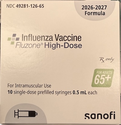 Sanofi Fluzone, high-dose for seniors
