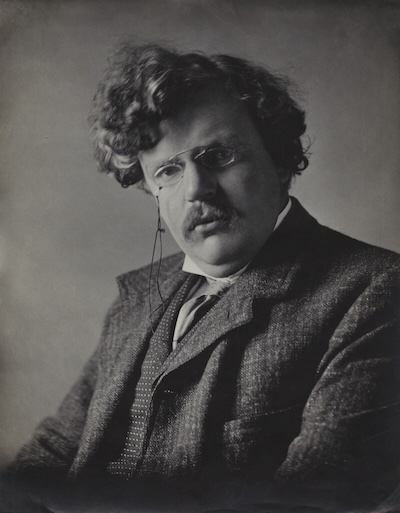 Gilbert Keith Chesterton in 1909, via Wikipedia