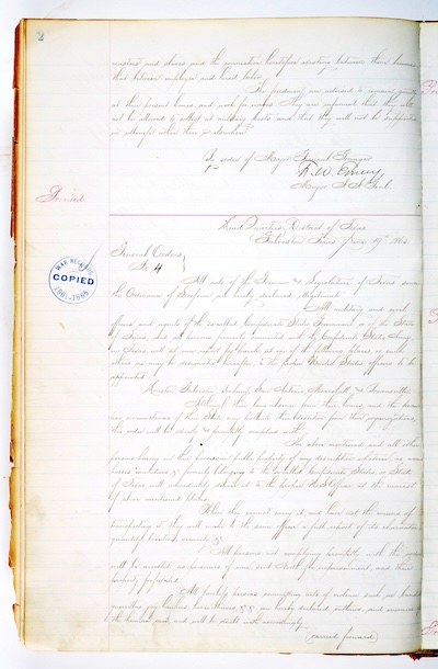 Juneteenth General Order 3, handwritten version, page 2